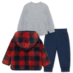Check 3-Piece Sherpa Set 25-16444