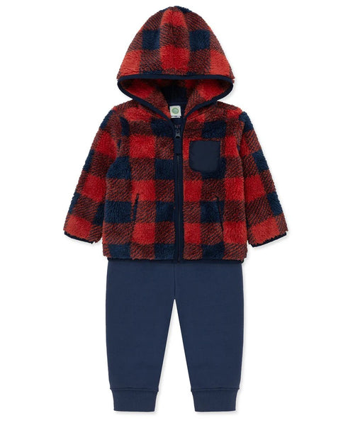 Check 3-Piece Sherpa Set 25-16444