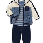 Colorblock 3-Piece Sherpa Set 25-16445