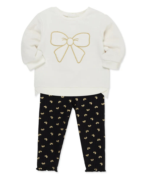 Bow 2-Piece Sweatshirt Set 25-16368