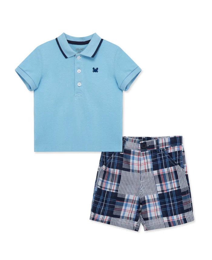 Crab Polo Short Set (12M-4T) 16038
