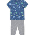 Little Me Boy's Space Pants Set 3Pcs Grey/Blue 17329