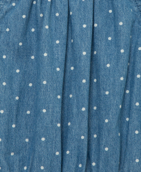 Chambray Woven Romper & Headband (12M-4T) 16064