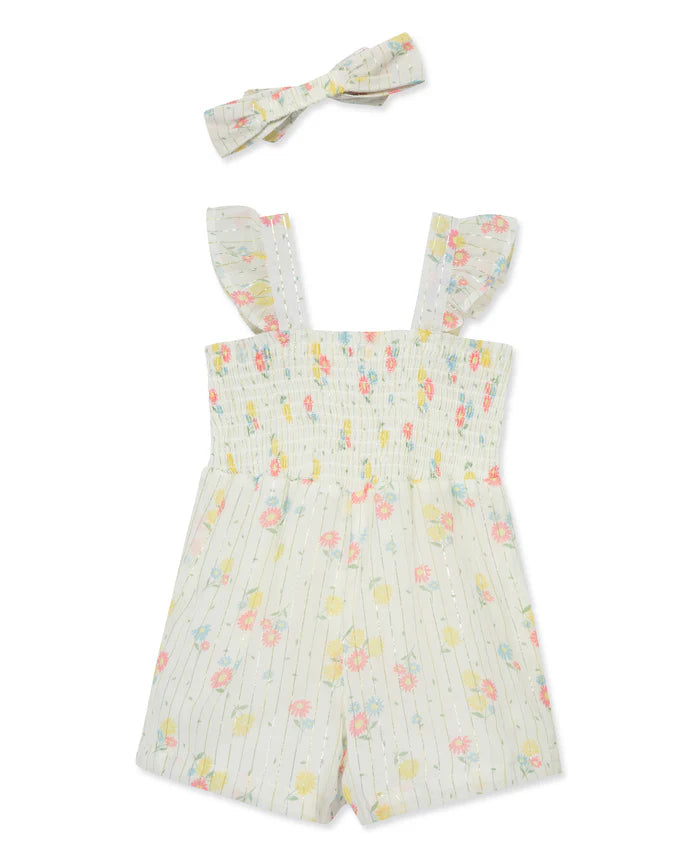 Daisy Woven Romper & Headband (12M-4T) 16069