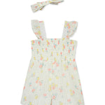 Daisy Woven Romper & Headband (12M-4T) 16069