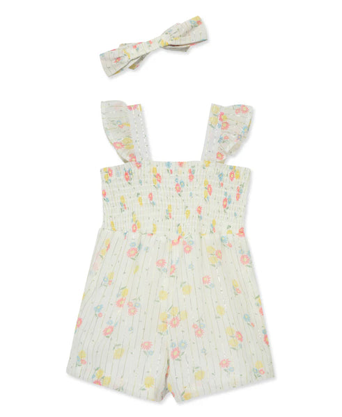 Daisy Woven Romper & Headband (12M-4T) 16069