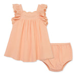 Peach Sundress with Panty (12M-4T) 16057