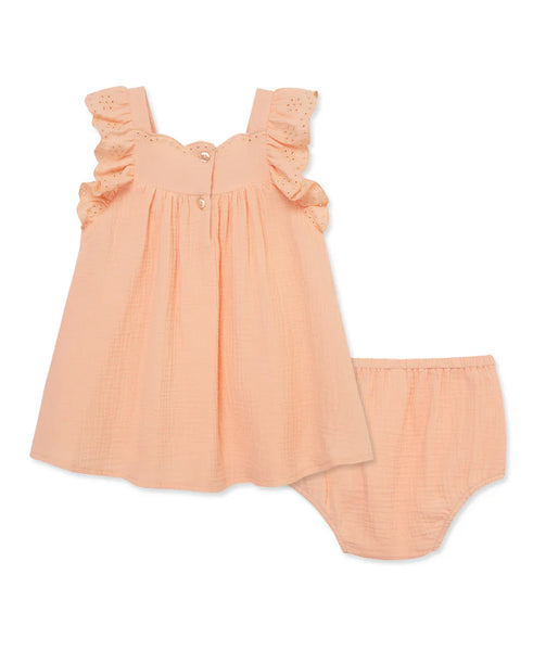 Peach Sundress with Panty (12M-4T) 16057