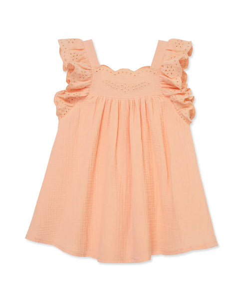 Peach Sundress with Panty (12M-4T) 16057