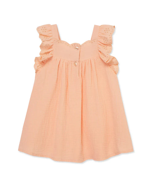Peach Sundress with Panty (12M-4T) 16057