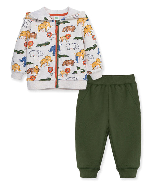 Safari 2-Piece Toddler Hoodie Set (2T-4T)