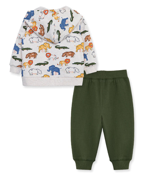 Safari 2-Piece Toddler Hoodie Set (2T-4T)