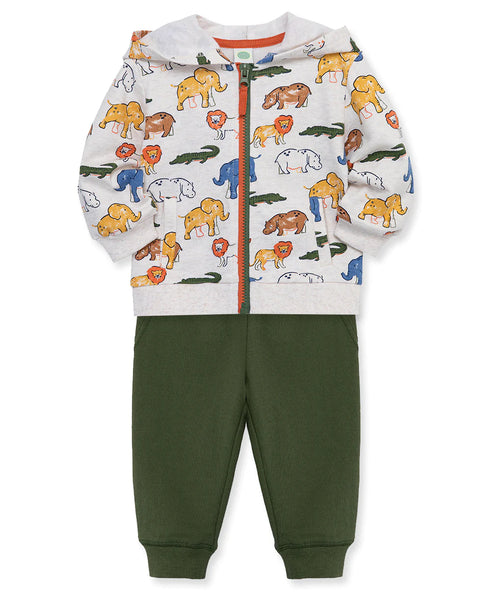 Safari 2-Piece Toddler Hoodie Set (2T-4T)