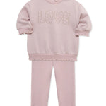Violet "LOVE" Sweatshirt Set  25-16652