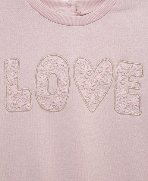 Violet "LOVE" Sweatshirt Set  25-16652