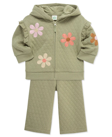 LITTLE  ME Flower Hoodie Set 25-16778