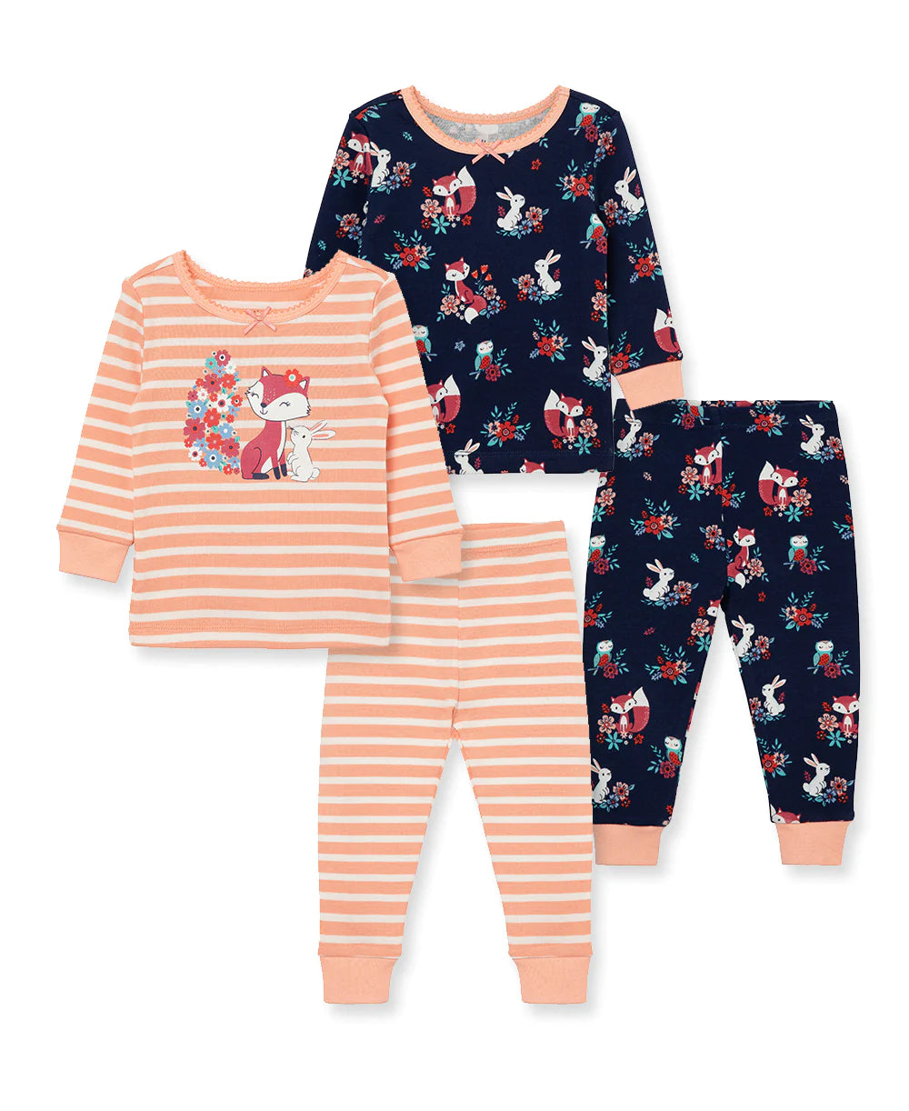 Fox 4-Piece Toddler Pajama Set (2T-4T) 613458