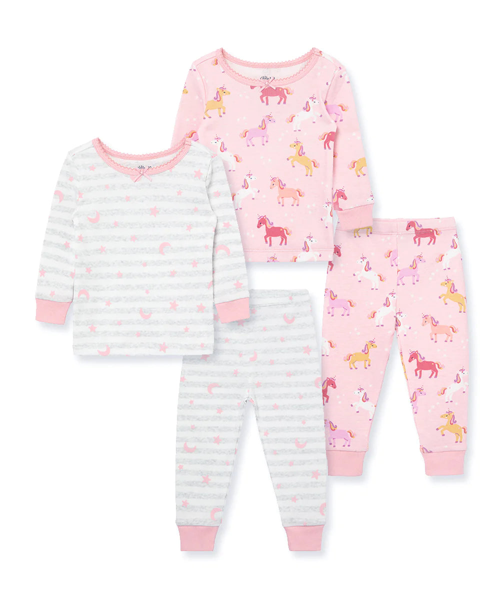 Unicorn 4-Piece Toddler Pajama Set (2T-4T) 613462