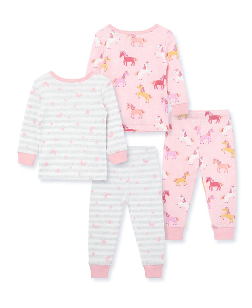 Unicorn 4-Piece Toddler Pajama Set (2T-4T) 613462