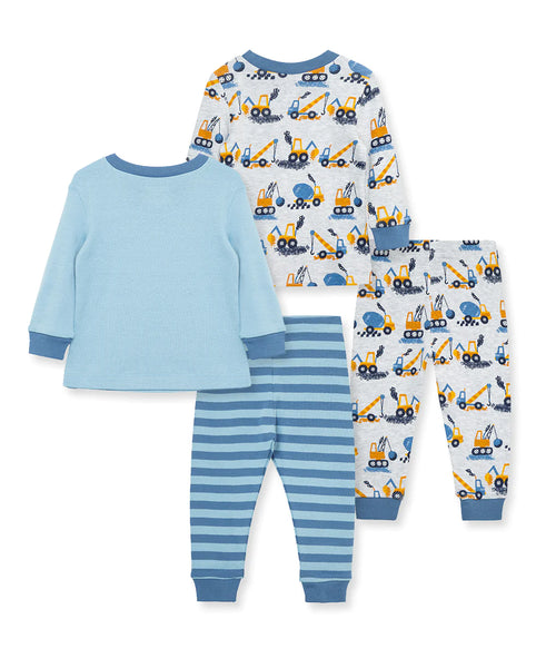 Construction 4-Piece Toddler Pajama Set (2T-4T) 613470