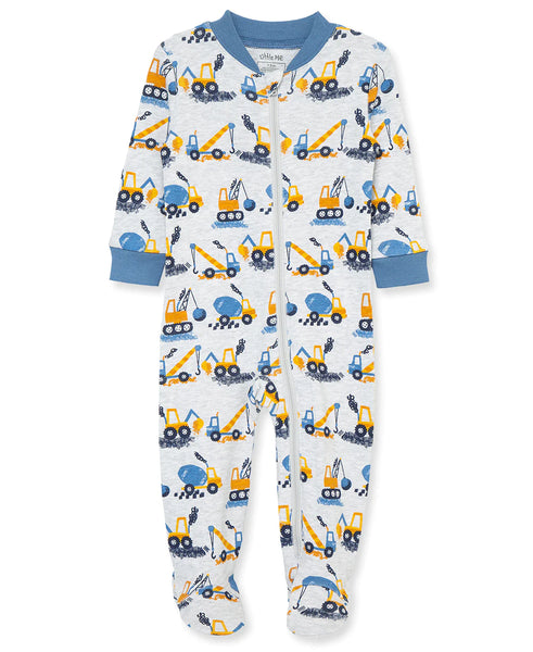 Construction Zip Front Pajama (12M-24M)