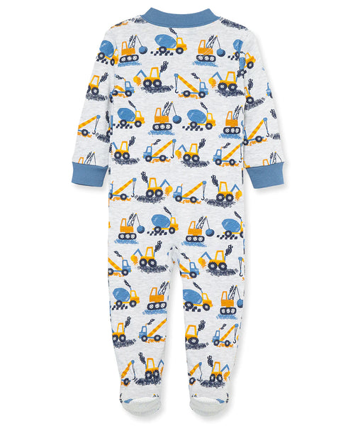 Construction Zip Front Pajama (12M-24M)