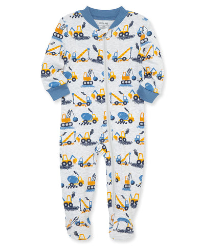 Construction Zip Front Pajama (12M-24M)