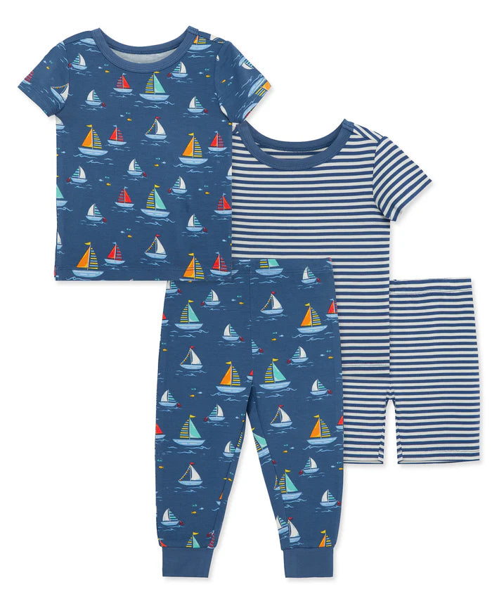 Sailboat 4-Piece Pajama Set (12M-4T)