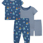 Sailboat 4-Piece Pajama Set (12M-4T)