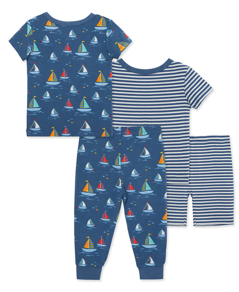 Sailboat 4-Piece Pajama Set (12M-4T)