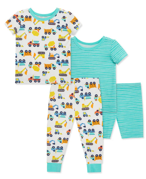 Construction 4-Piece Pajama Set (12M-4T)615565