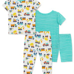 Construction 4-Piece Pajama Set (12M-4T)615565