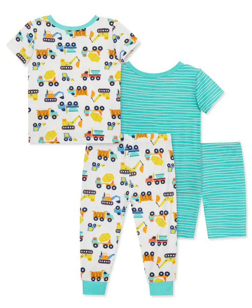 Construction 4-Piece Pajama Set (12M-4T)615565