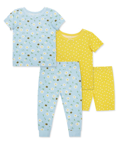 Daisy 4-Piece Pajama Set (12M-4T)