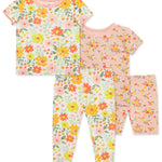 Floral 4-Piece Pajama Set (12M-4T) 615576