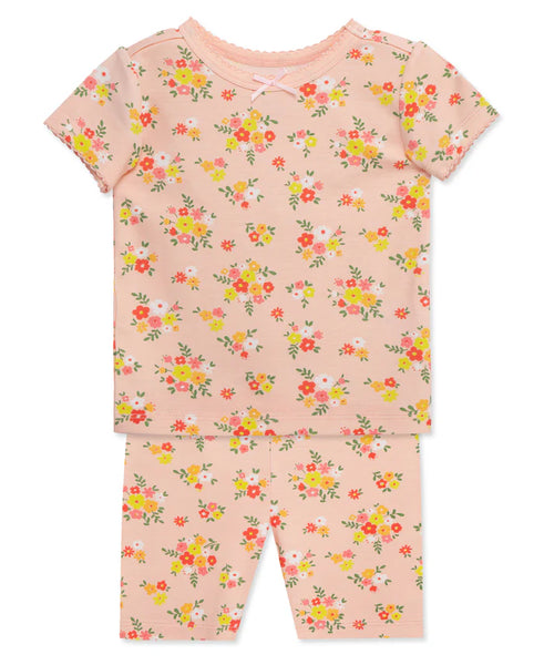 Floral 4-Piece Pajama Set (12M-4T) 615576