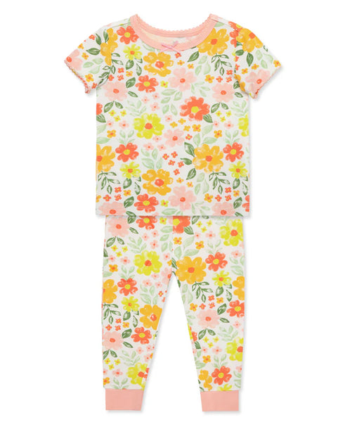 Floral 4-Piece Pajama Set (12M-4T) 615576