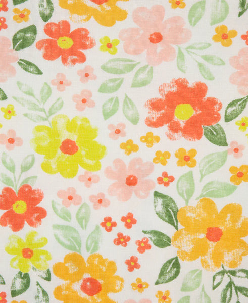 Floral 4-Piece Pajama Set (12M-4T) 615576