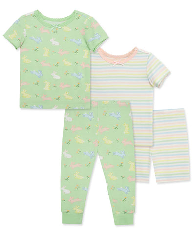 Bunny 4-Piece Pajama Set (12M-4T)