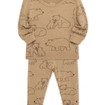 Bear 4-Piece Toddler Pajama Set 25-616282