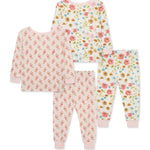 Floral 4-Piece Toddler Pajama Set 25-616287