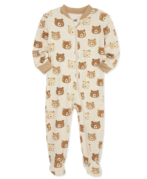 Bear Zip Front Footie Pajama 25-616294