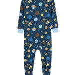 Space Zip Front Footie Pajama 25-616295
