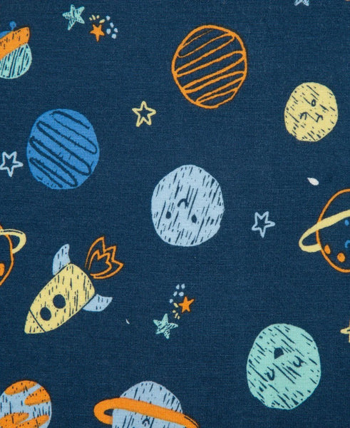 Space Zip Front Footie Pajama 25-616295