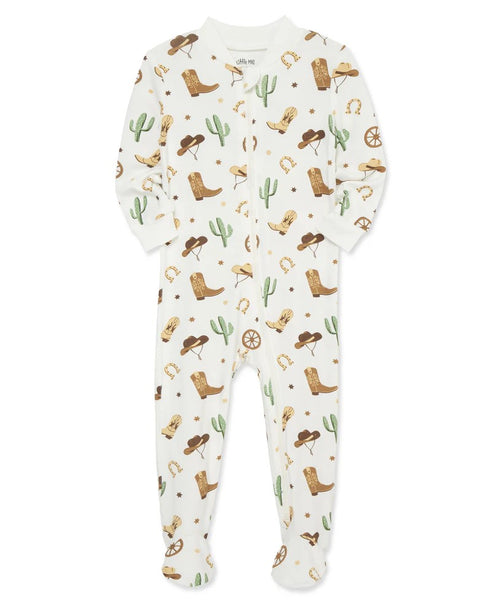 Cowboy Zip Front Footie Pajama 25-616296