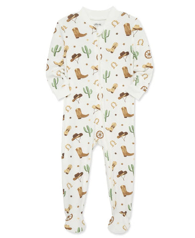 Cowboy Zip Front Footie Pajama 25-616296
