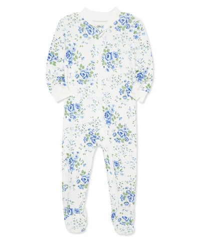 Toile Zip Front Footie Pajama 25-616300