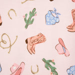 Cowgirl Zip Front Footie Pajama 25-616301