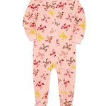 Bow Zip Front Footie Pajama 25-616302