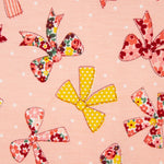 Bow Zip Front Footie Pajama 25-616302